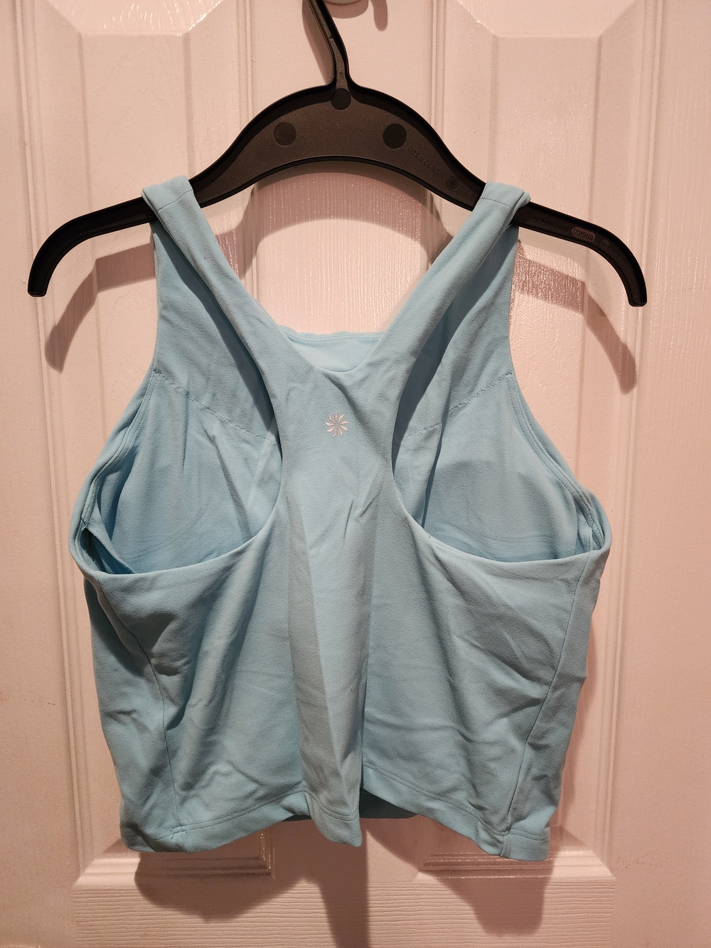 Athleta Light Blue Purpose Crop Sports Bra D-DD - Picture 2 of 3